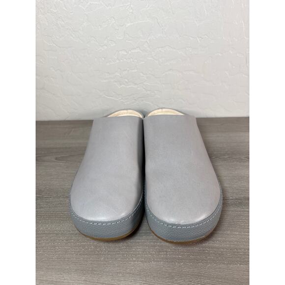 Olukai Mens Hamani Leather Slip-on Mules Men's Size 11 - Smoke / Storm Gray - Picture 4 of 9